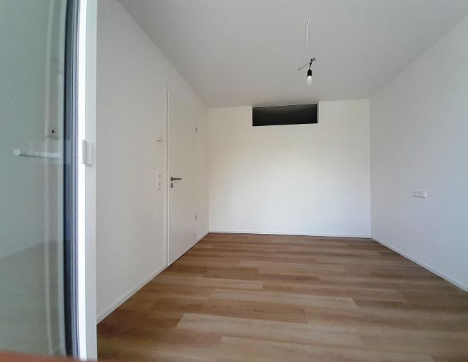 Schlafzimmer: Blick vom Balkon