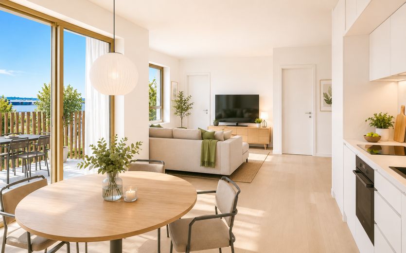Neubau WHG 1.4 - M7/1 - 1.Obergeschoss - 59m² – Visualisierung