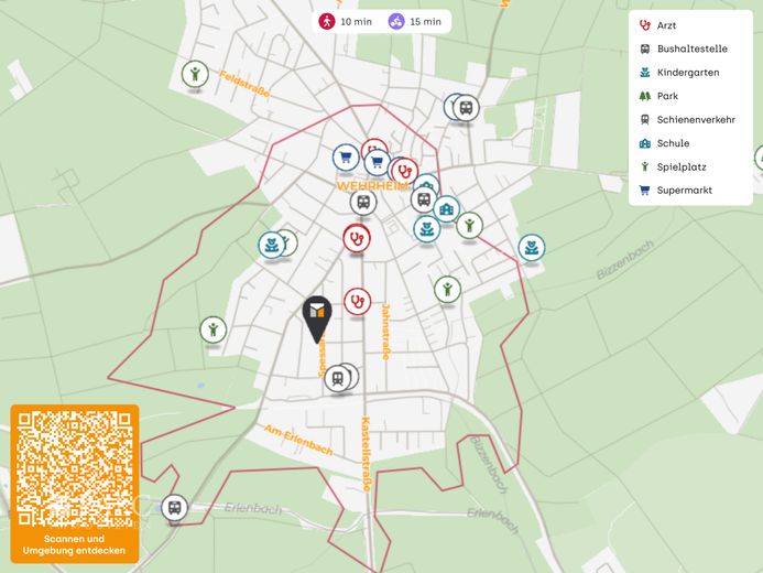 Pendler aufgepasst, das ist Ihr Haus! Viel Platz mit top Infrastruktur, Teilvermietung möglich – Immobilienkarte