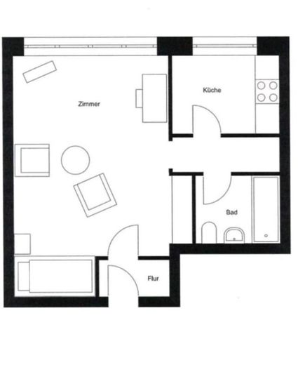 Schöne, voll möblierte 1-Zimmer-Wohnung nahe S-Bahn | Inkl. Highspeed-WLAN & Kellerabteil – Foto 7