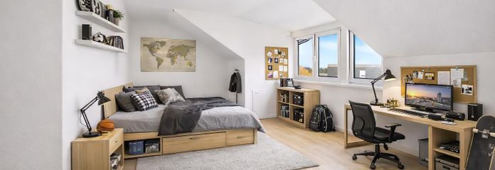 Schlafzimmer 2 DG visualisiert