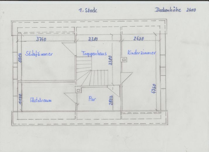 1. Stock - Grundmaße