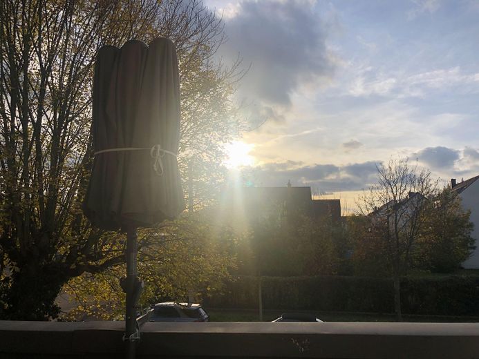 Ausblick Balkon am Nachmittag