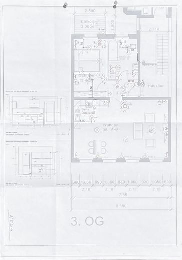 Esclusivo appartamento di 2 locali con carattere loft, arredato con materiali di alta qualità – posizione top nel centro storico di Colonia – Grundriss 