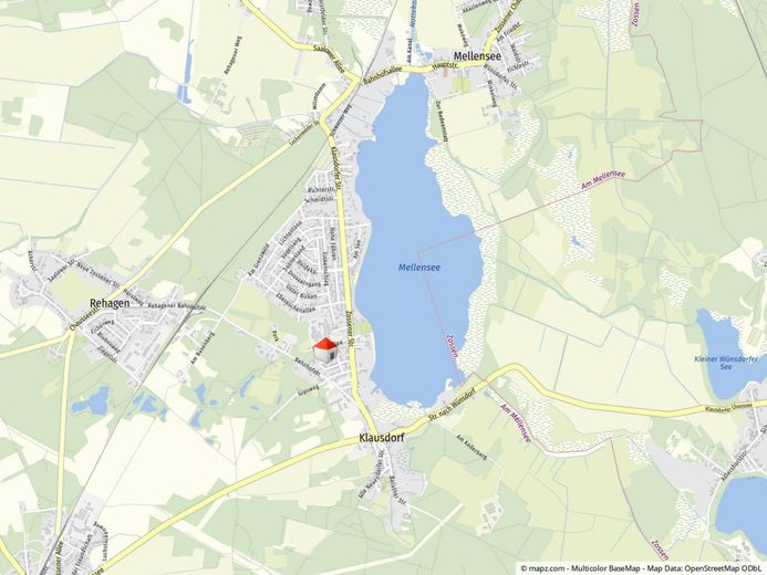 Traumgrundstück in einem Neubaugebiet bestens gelegen am schönen Mellensee mit toller Infrastruktur! – Kartenausschnitt