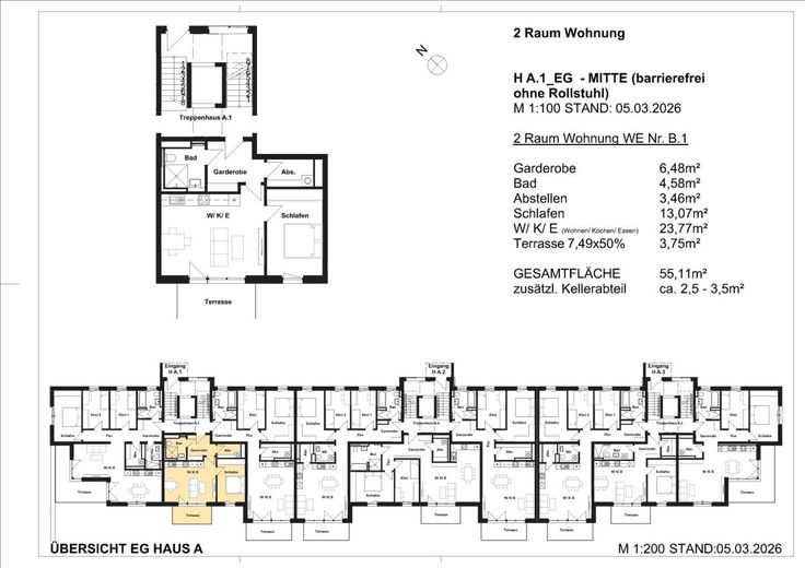 NEUBAUPROJEKT IM DRESDNER SPECKGÜRTEL – Grundriss WE02