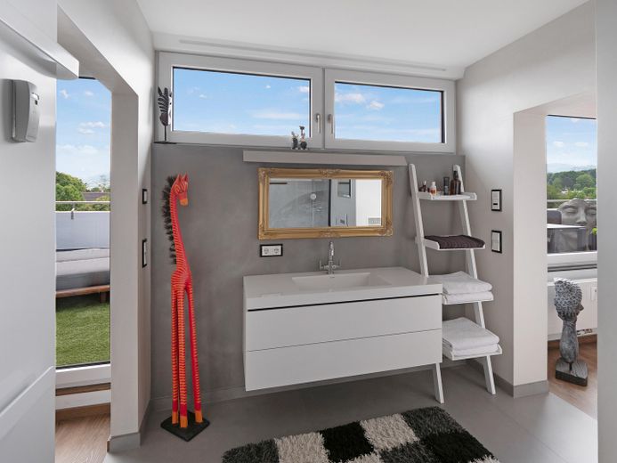 Höchste Penthouse-Etage in Achern Exklusives Wohnen mit spektakulärem Panoramablick – Badezimmer