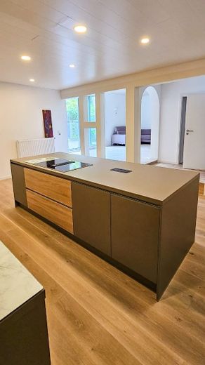 Küche und Blick Wohnzimmer