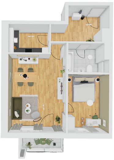 Renoviert & möbliert: Wohnung mit Balkon in Gersthofen - Wohnen auf Zeit – Foto 17