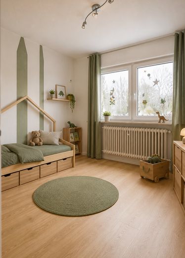 Frisch renoviertes Reihenhaus | 146 m² | 8 Zimmer | Garten & Balkon | provisionsfrei – Kinderzimmer DG