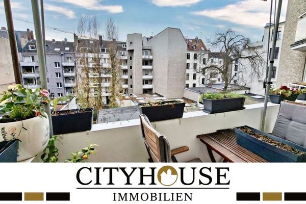 CITYHOUSE: Rheinnähe schöne 2 Zimmer Wohnung im Agnesviertel, vermietet, mit Balkon, Aufzug, Keller