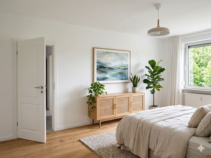 Einfach einziehen und wohlfühlen – hochwertig sanierte 3,5-Zimmer-Wohnung – Schlafzimmer