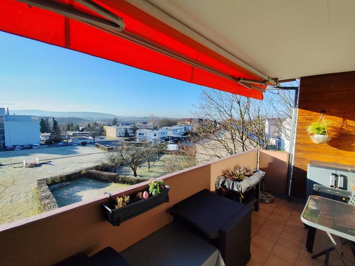Blick vom Balkon