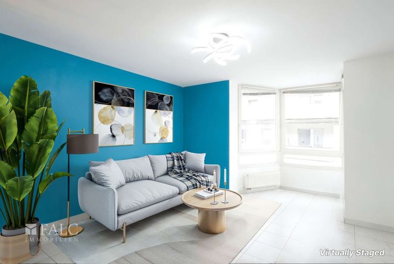 2-Zimmer-Wohnung - Toplage in Köln! – Wohnbereich - Virtually Staged