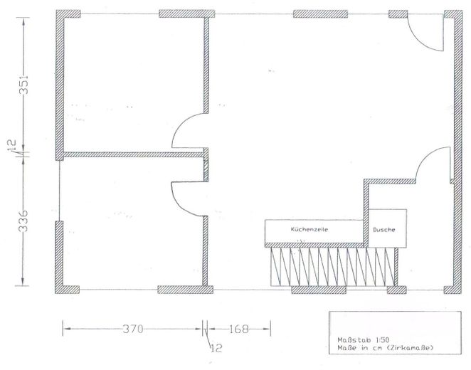 Dreizimmerwohnung mit 26 qm gro0en Terrasse, sehr zentral – Grundriss Loft 1.OG