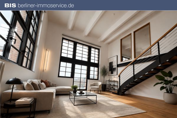 Un style new-yorkais au bord de la Spree – loft exceptionnel avec galerie et balcon orienté au sud