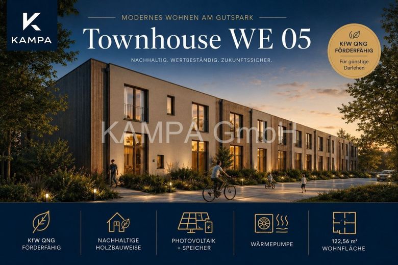Modernes KfW-40-Townhouse mit PV, Speicher &amp; Garten | Nachhaltiges Wohnen vor den Toren Berlins – . Bild-neu