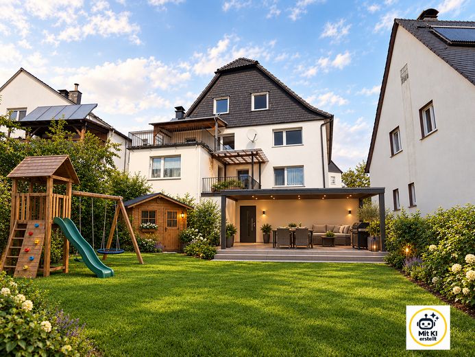 Mehrfamilienhaus mit Südlage und traumhaftem Ausblick – Beispiel für Nutzung Garten