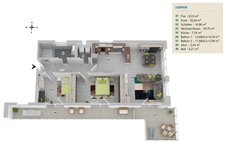 Grundriss EG Wohnung