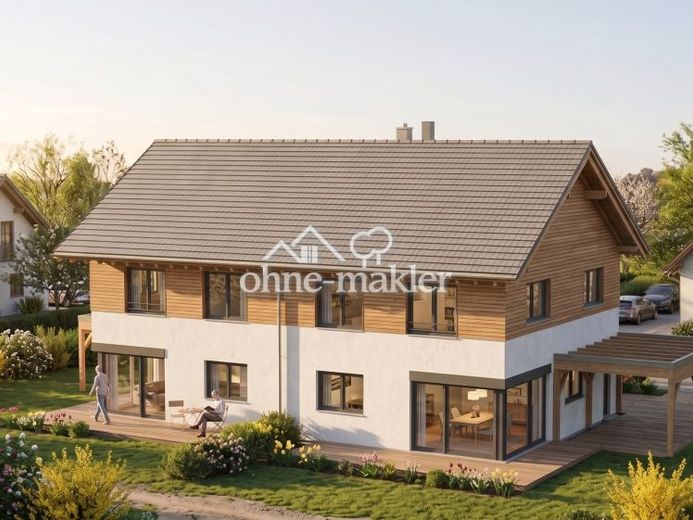 DHH in Prien/Westernach – 500 m zum Strandbad | nachhaltiger Holzbau mit Fa. Regnauer – फोटो 1