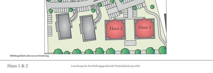 Lageplan Haus 1 & 2 