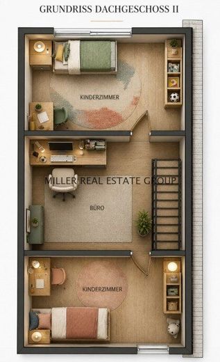5-Zimmer-Maisonettewohnung in Kösching kaufen - großzügige Eigentumswohnung mit Balkon und zwei Stellplätzen nahe Ingolstadt! – Grundriss Dachgeschoss 1