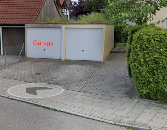 Moderne 3-Zimmer Wohnung mit Balkon, EBK und Garage – Garage