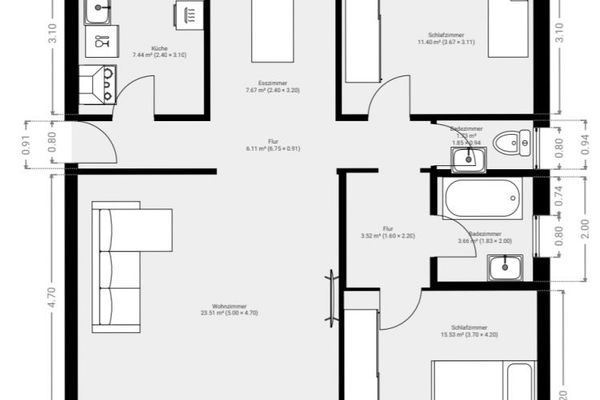CHARMANTE-WOHNUNG in HM Nordstadt: mit 3,5 Zm. ,Granitküche ...