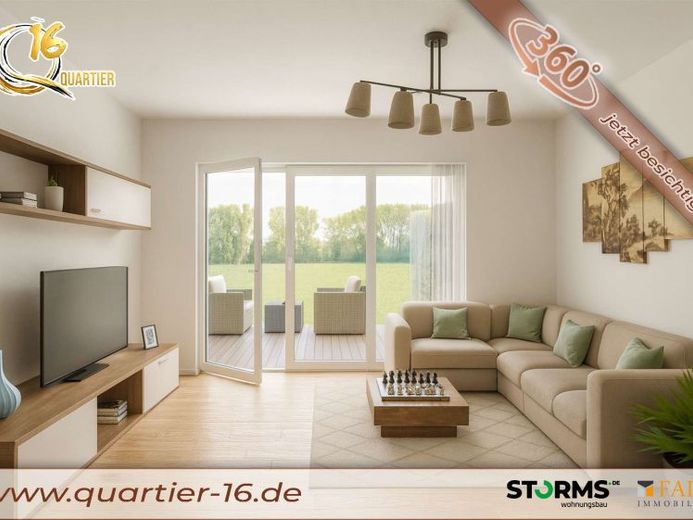 Erdgeschosswohnung (WE-3) - 85,69 m² - 2 Zimmer – Foto 1