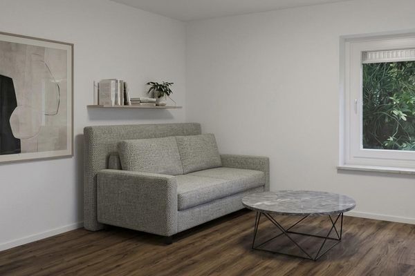 1-Zimmer Souterrain Appartement, möbliert