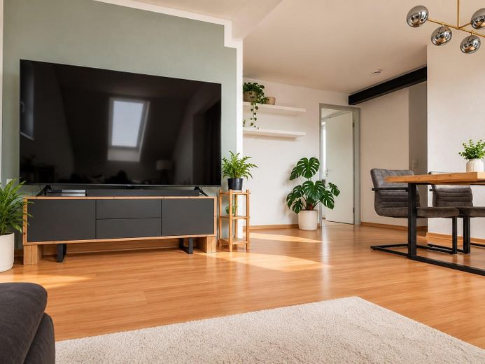 Bellissimo appartamento mansardato di 3 locali con balcone esposto a sud nella Südstadt – Cercasi subentrante dal 01.12. – Wohnzimmer