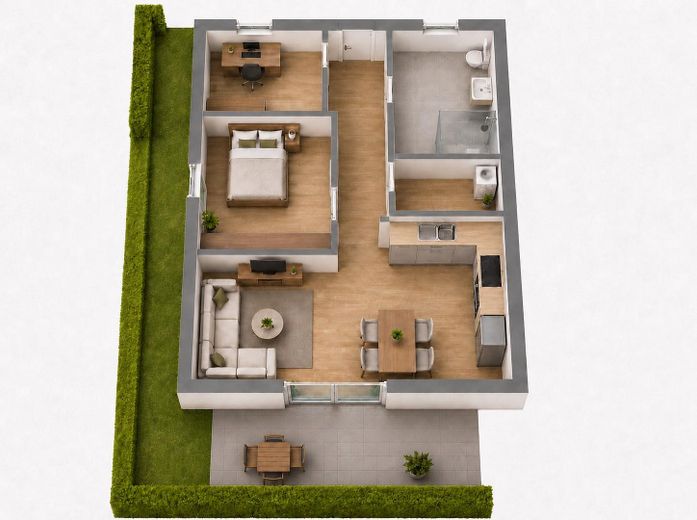 Erstbezug Neubau: Penthouse, 4 Zimmer Wohnung 112 m² Dachterrasse Einbauküche in Neumünster Gadeland – Wohnung 1