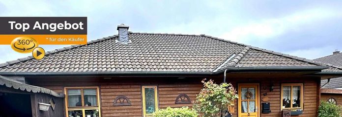 Gemütlicher Blockhaus Bungalow in Harsefeld – Bild 1