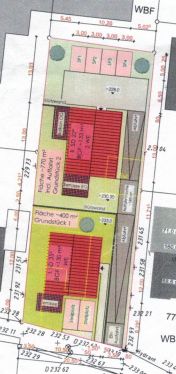 Bauplatz in Durbach, vom Traum zum Raum, Platz für 4 Wohneinheiten – Lageplan (Beispiel 2 Häuser)