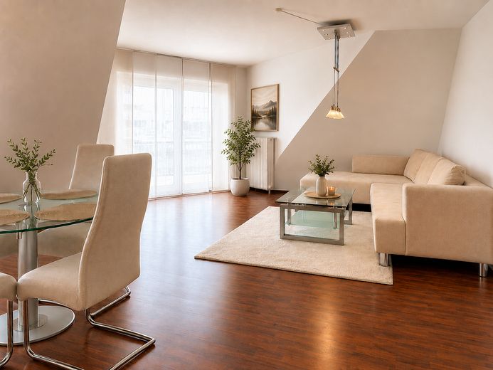 Helle 3-Zi.-DG-Wohnung + XXL-TG-Eckplatz, 2 Balkone, EBK, 95m² in Karlsfeld PROVISIONSFREI – Foto 2