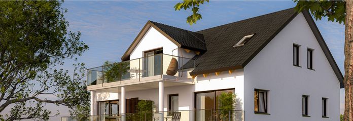 Visualisierung Rückseite Haus