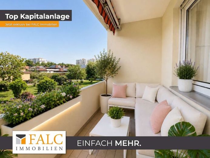 Zentral & idyllisch 2 Zimmer mit Loggia, Blick ins Grüne – फोटो 1