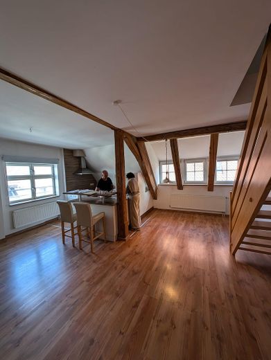 Traumhafte Altbau-Wohnung in ISNY/Allgäu - Stadtwohnung , ruhig – Wohn/Essbereich