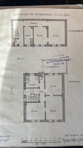 Stuttgarter Mehrfamilienhaus 86.000,- € Jährliche Netto-Kaltmieteinnahmen – Grundriss 