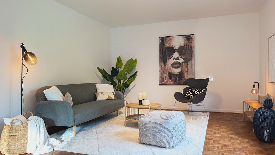 Quand le calme rencontre la proximité - Maison individuelle avec jardin à Neu Hagen - sans commission – Wohnzimmer im Erdgeschoss