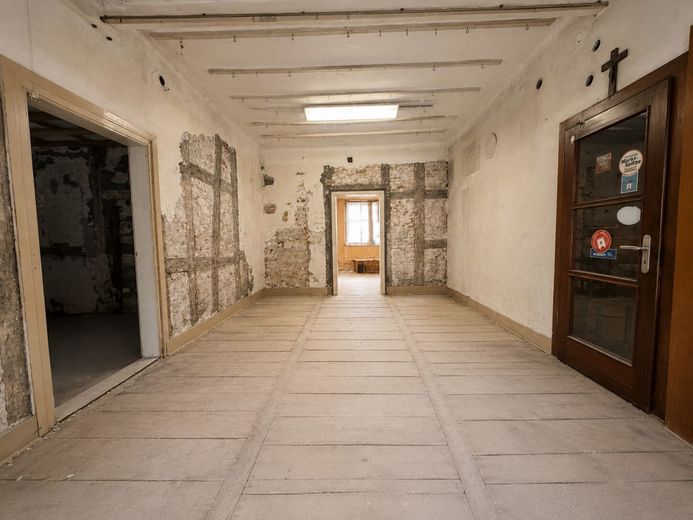 Historisches Wohn- und Geschäftshaus (teilsaniert) - außergewöhnliches Potenzial im Herzen Eberns – EG großzügiges Zimmer 2