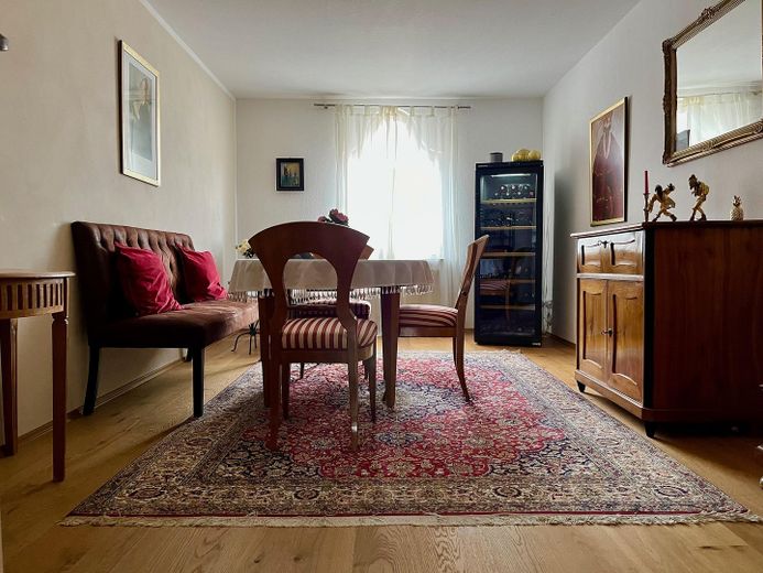 3-Zimmer-Maisonette mit Süd-West-Loggia & Blick über Nürnberg – Ess- / Wohnbereich