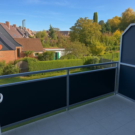 Balkon mit Gartenblick