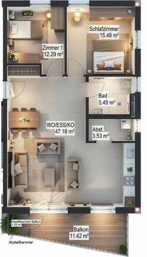 Traumhaftes Wohnen im Schwarzwald: Moderne 3-Zimmer-Wohnung zum Erstbezug! – Foto 8