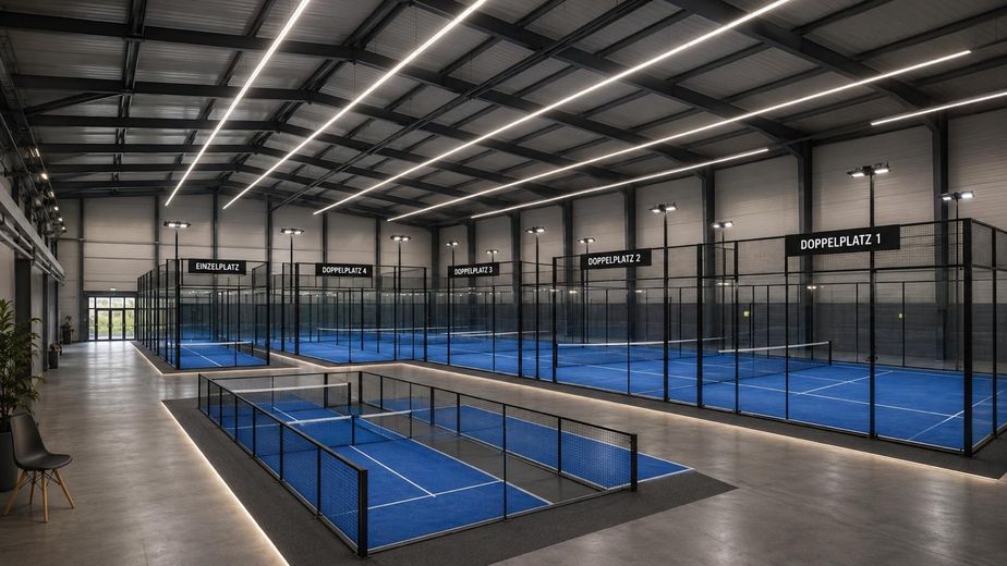 Mögliche Padel Ball Halle direkt vom Eigentümer zum Kauf oder Vermietung – Padelball-Plätze Innenbereich