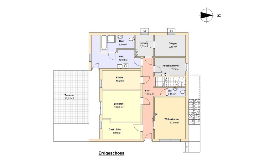Platz für Generationen, Ideen und Zukunft – Vielseitiges Wohnhaus mit großem Grundstück in Kaden – Erdgeschoss