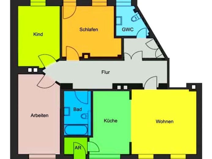 Ihre perfekte Familienwohnung mit Balkon und Blick ins Grüne in sehr schöner Lage! – Foto 1