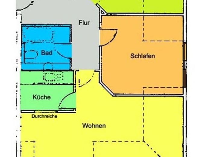 Dachtraum - Großzügiges Wohnzimmer mit Durchreiche zur Küche! – Foto 1