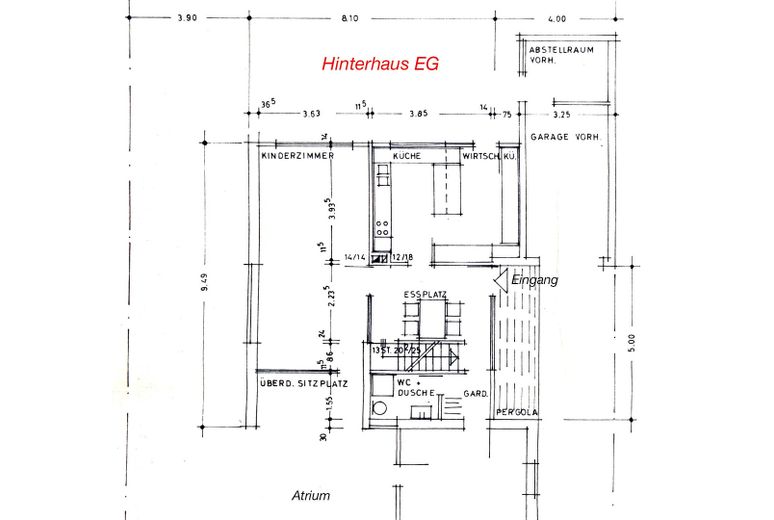 Architektenhaus in Hamburg Rissen – Hinterhaus EG