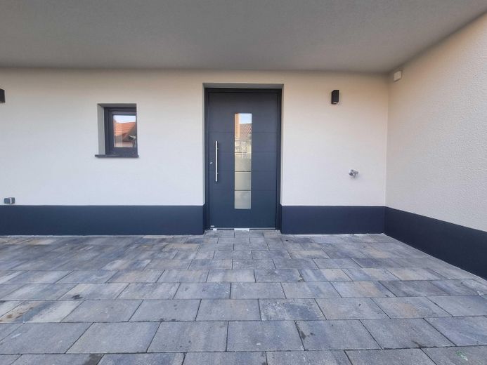 Moderne Aluminium-Haustür